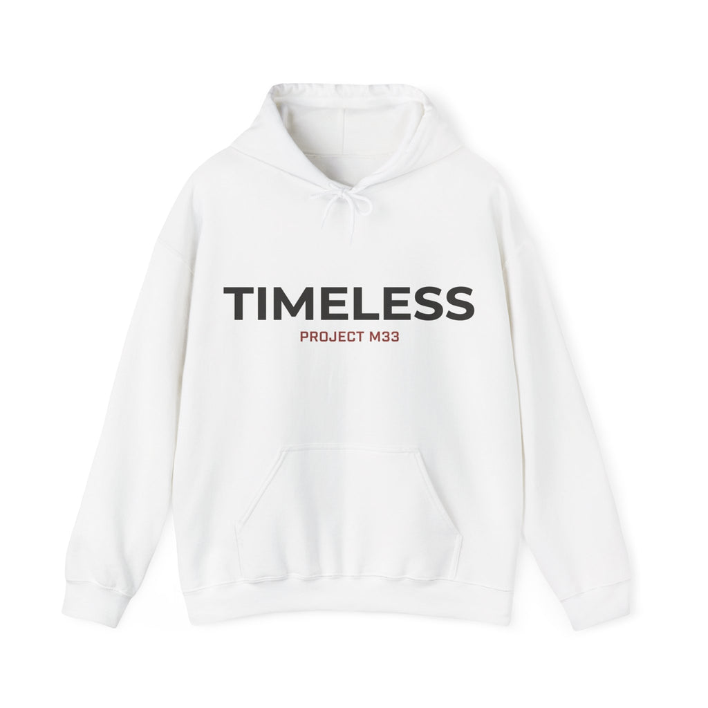 Timeless Project M33 Hoodie — Minimal Cityscape Graphic Hooded Sweatshirt