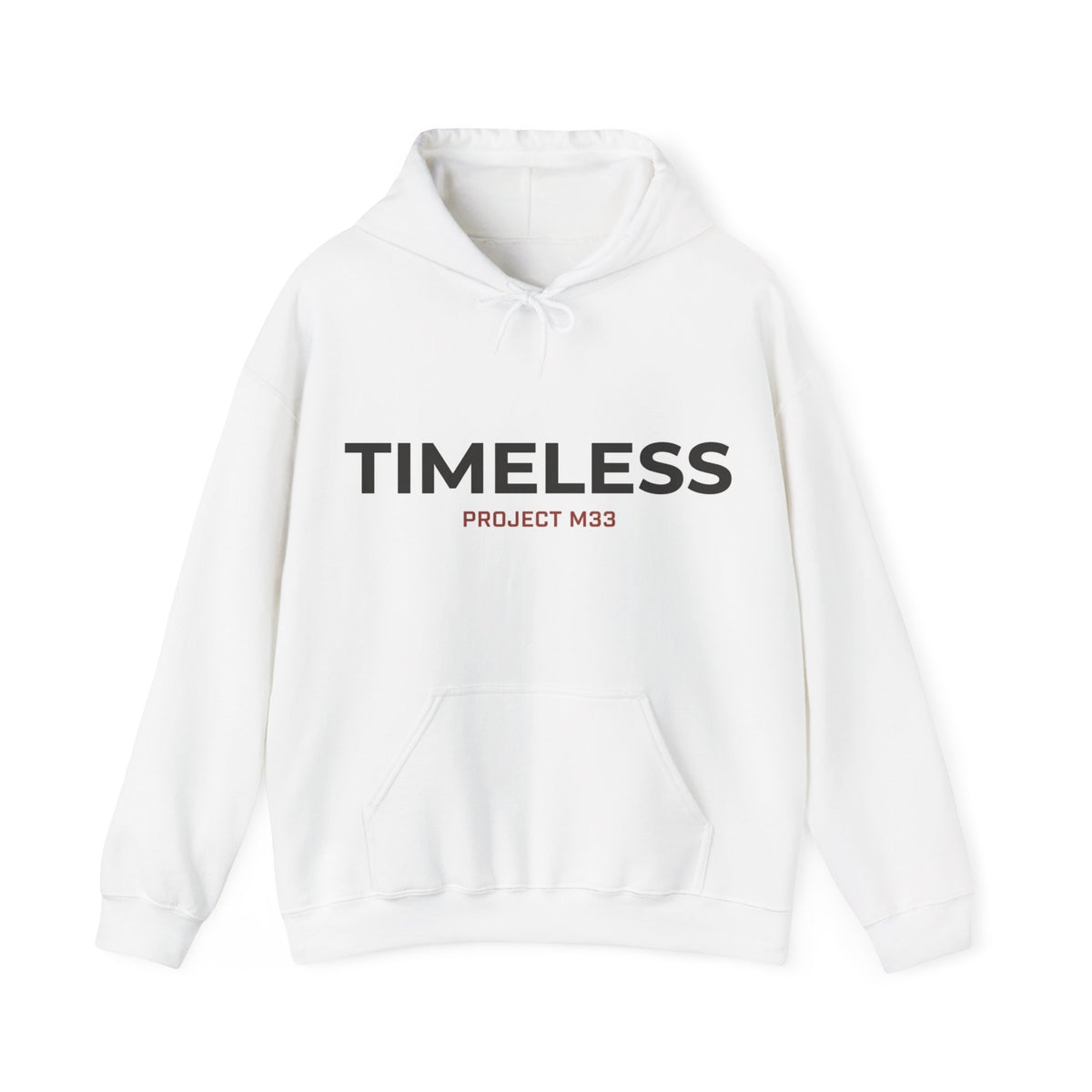 Timeless Project M33 Hoodie — Minimal Cityscape Graphic Hooded Sweatshirt