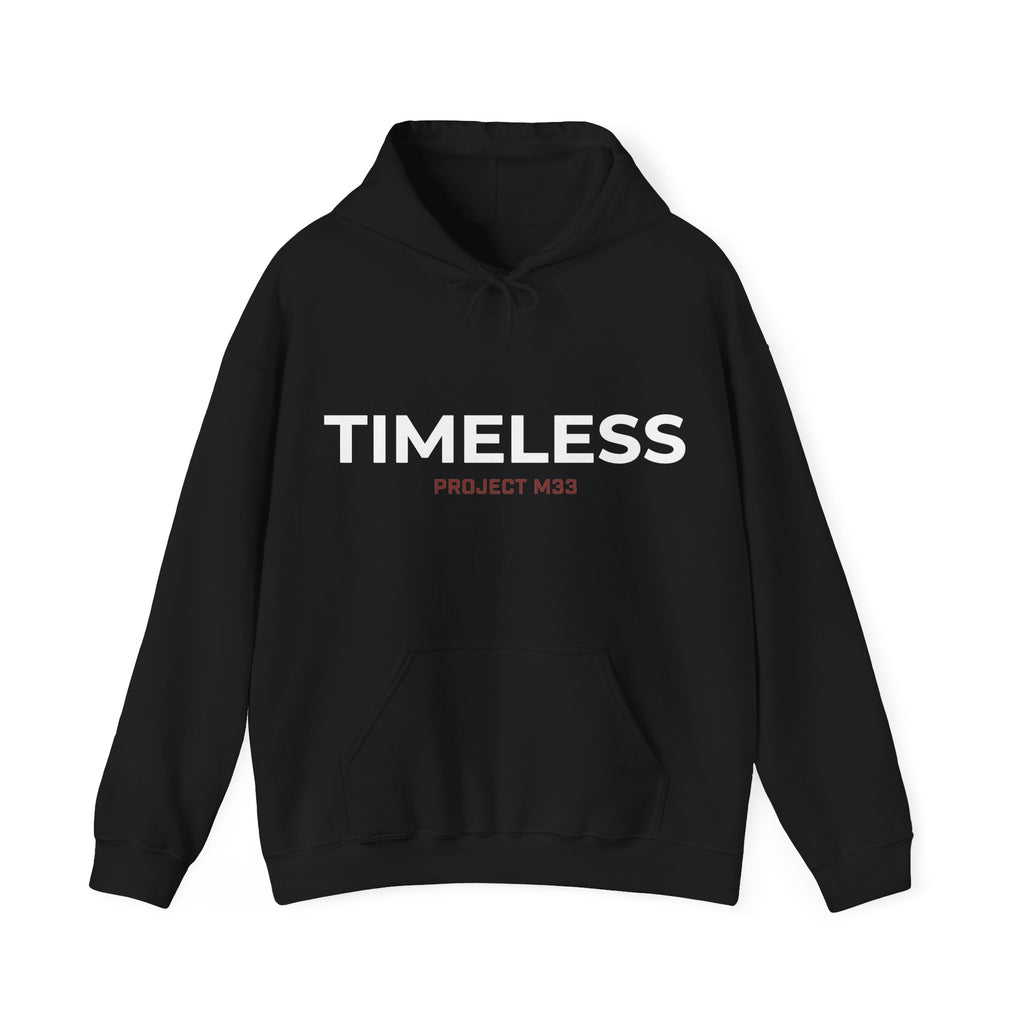 Timeless Hoodie — Minimal Futuristic Cityscape Hooded Sweatshirt